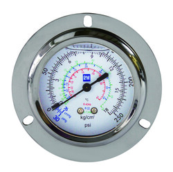 P&M - FRGLGF MANOMETRE ALÇAK BASINÇ R22/R134A/R404A GLİSERİNLİ ARKA ÇIKIŞLI 1/4